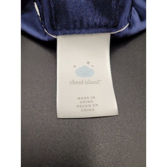 Cloud Island Security Blanket Dinosaur Triceratops Blue Boy Lovey Satin Plush - Picture 6 of 8